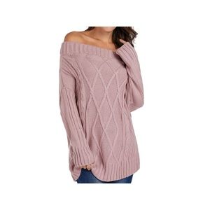 Demone Apparel Off Shoulder Sweater